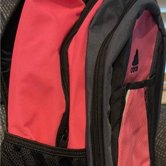 Adidas Vibrant Pink and Black Backpack - Picture 2 of 7